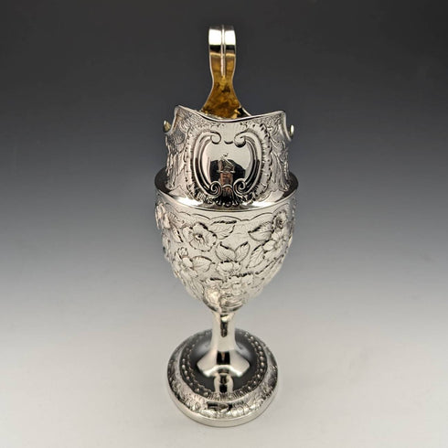 1797年 英国アンティーク ジョージアン 純銀製 クリームジャグ 191g